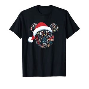 Disney Mickey Minnie Goofy Pluto Chip Dale Christmas Tree T-Shirt